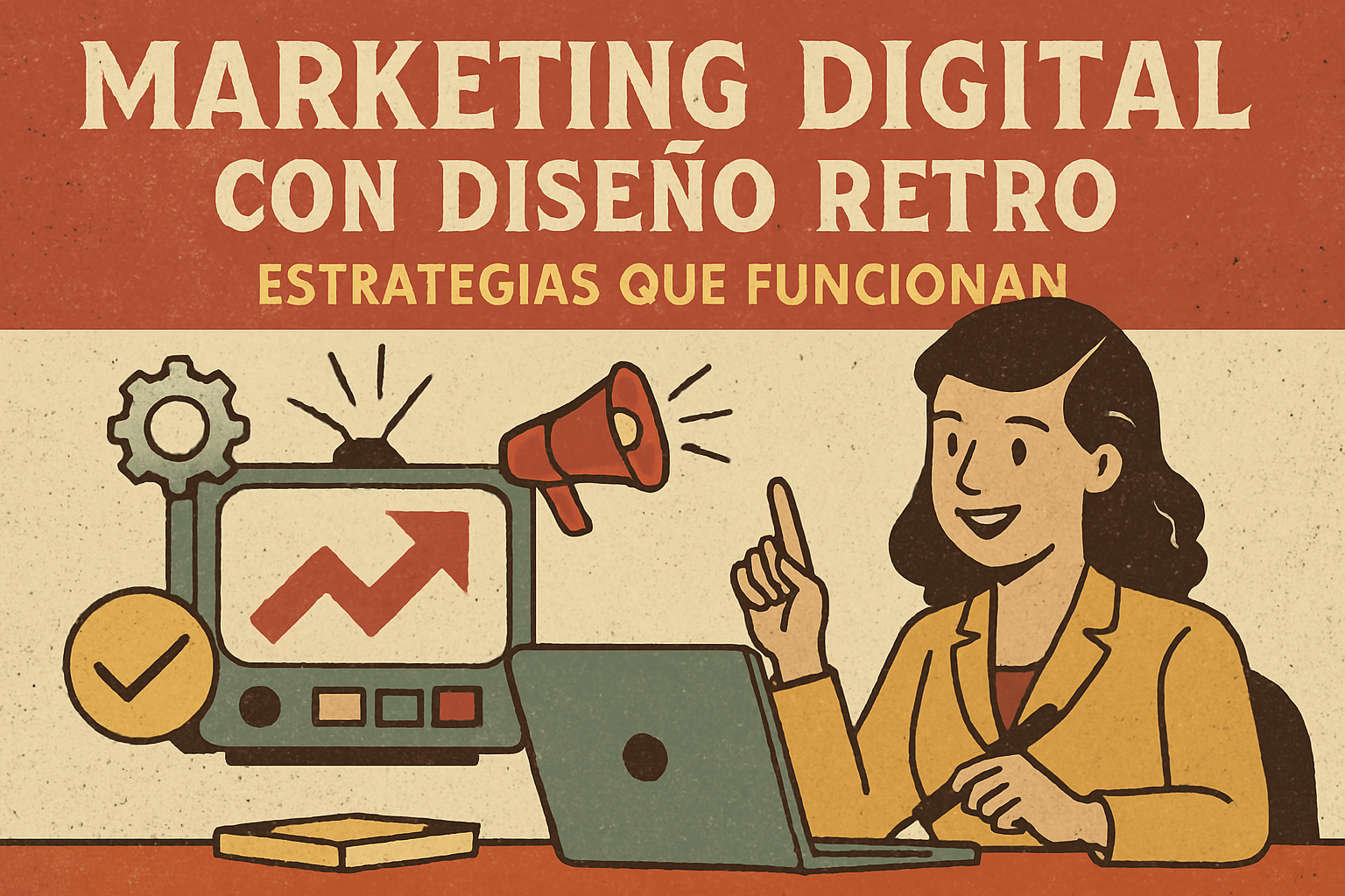 Marketing Digital con Diseño Retro